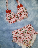 Flirt Bottom in Pink Cherries