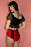 Sandra Lace Bottom in Red