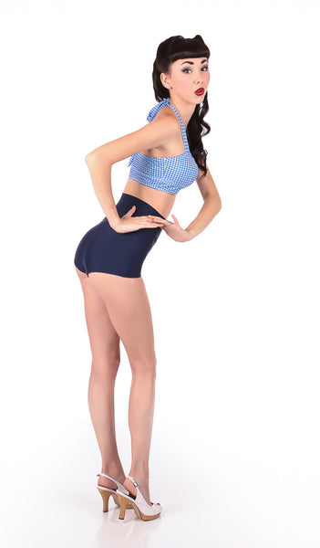 PAULA Classic High Waist  Deep Navy Bikini Bottom